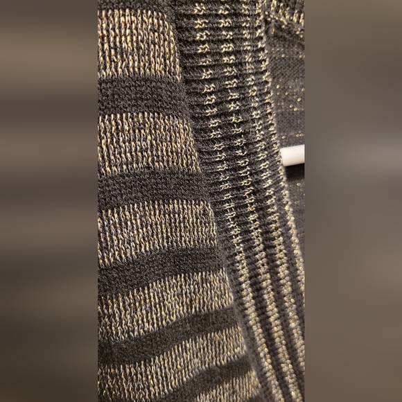 Stitches & Stripes Black & Gold Cardigan Size XL NWT * - Picture 9 of 11